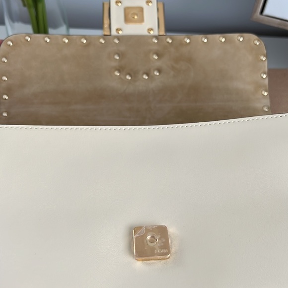NWT! FENDI vitello metal stitch baguette bag - Picture 4 of 7